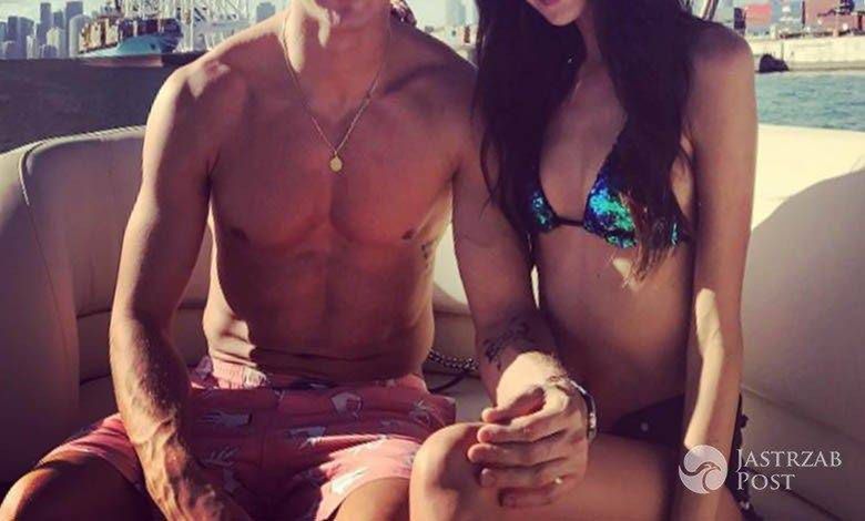 Kuba Rzeźniczak z żoną Edytą w Miami