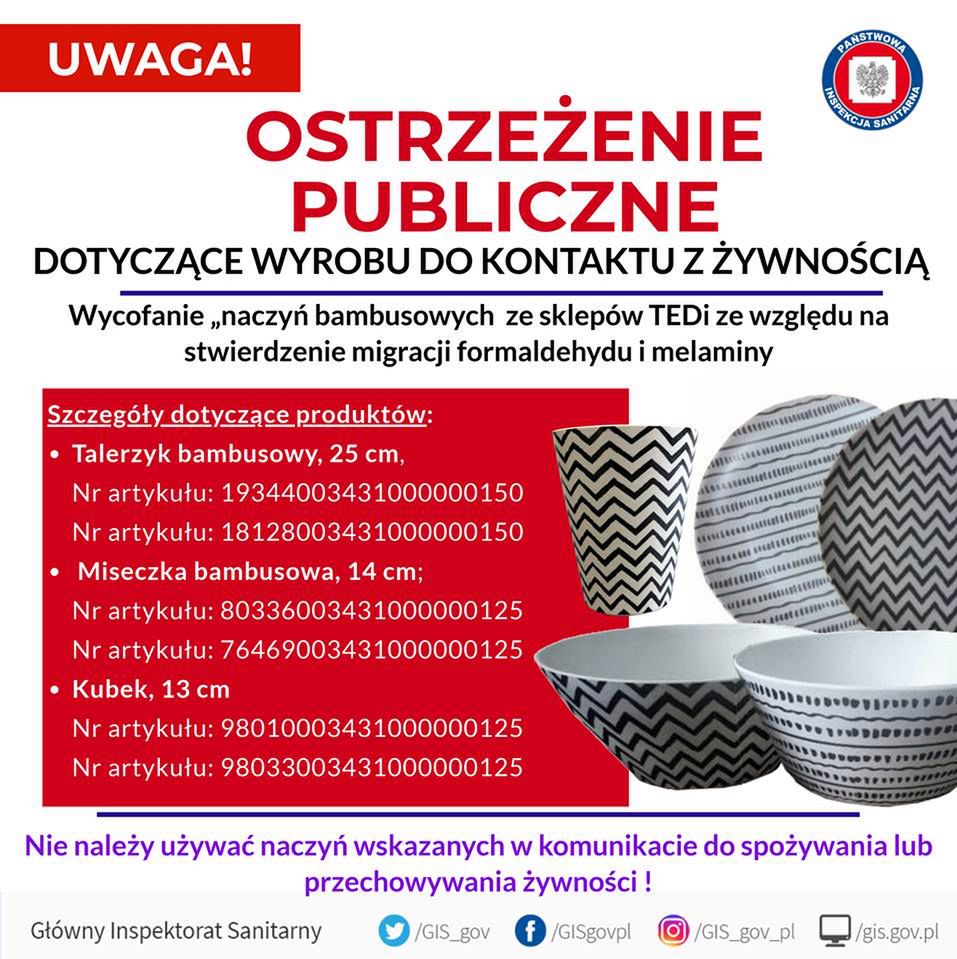 Szkodliwe naczynia bambusowe. Sieć handlowa wycofała produkty