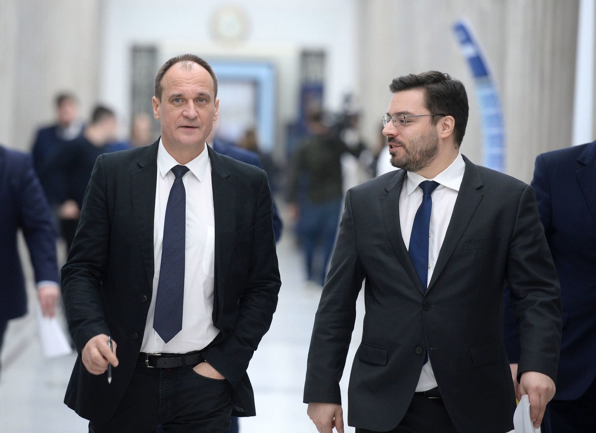 Paweł Kukiz i Stanisław Tyszka w Sejmie 