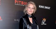 Joanna Kulig w czarnym kostiumie