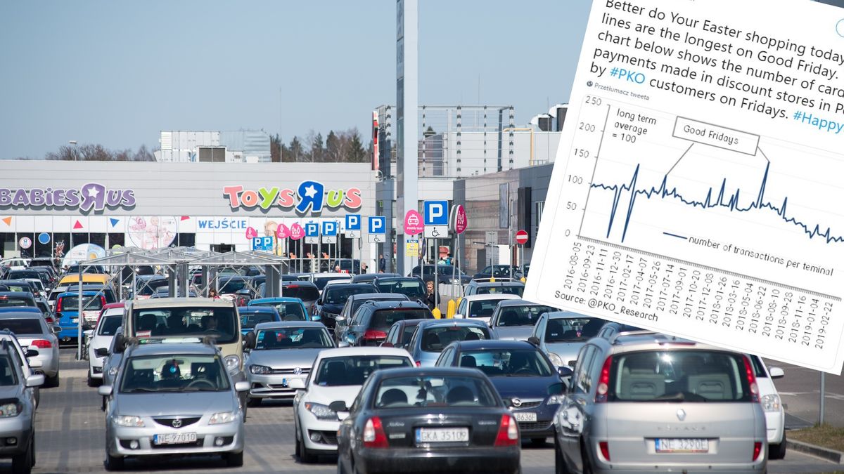 14.04.2019 Gdansk Handlowa niedziela przed Swietami Wielkiejnocy Nz Centrum Handlowe Auchan Fot. Wojciech Strozyk/REPORTER