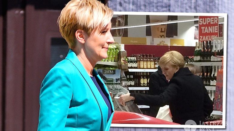 Agata Duda na zakupach w supermarkecie