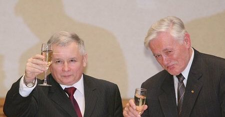 Premier J. Kaczyński zakończył wizytę na Litwie