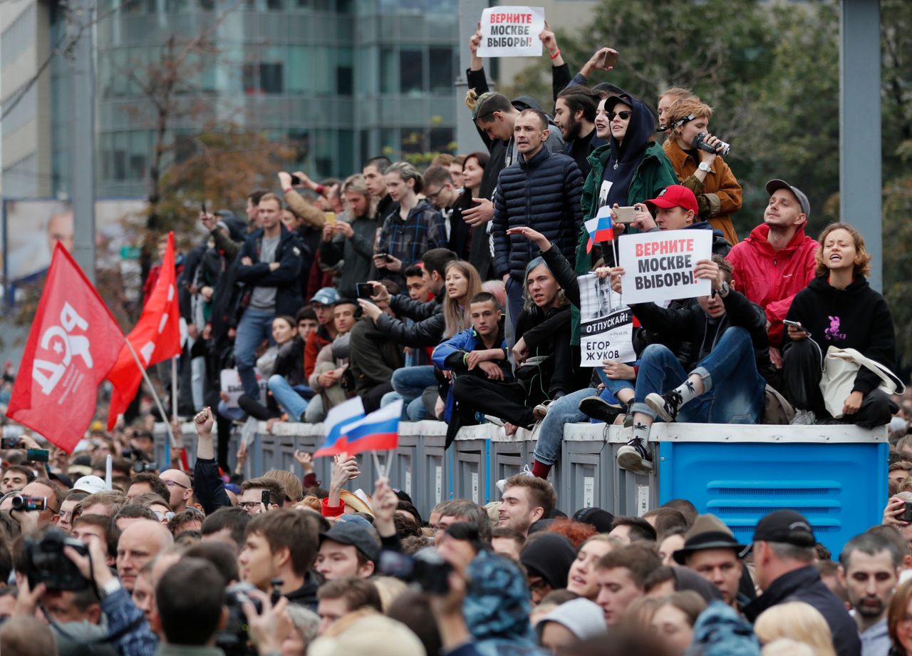 Ogromna demonstracja w Moskwie. Zatrzymano 300 osób