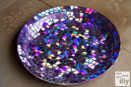 Mosaic Tile Birdbath