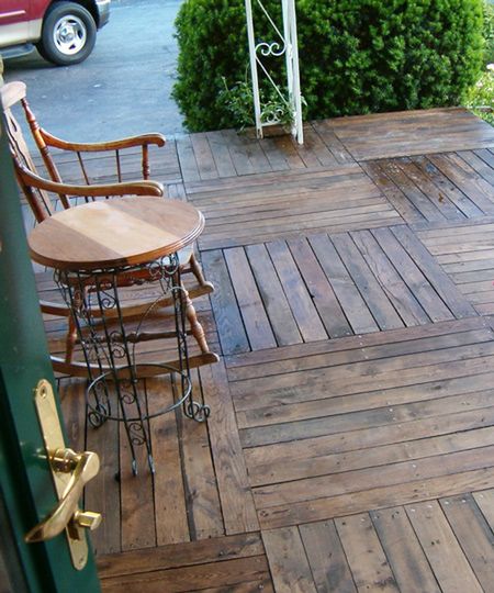 Pallet Wood Front Porch