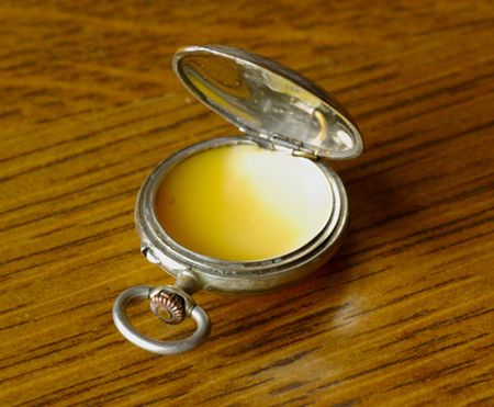 Solid Perfume Pocket Watch