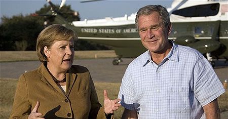 Bush i Merkel za dyplomatycznym rozwiązaniem ws. Iranu