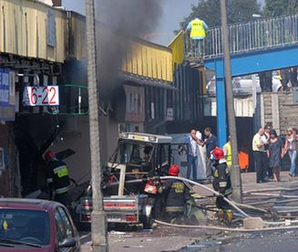 Wybuch gazu w pasażu handlowym w Lublinie