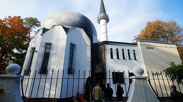 Meczet w Gdańsku po ugaszeniu pożaru (zdj. arch.)