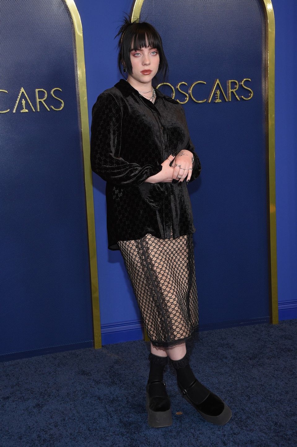 Billie Eilish na tradycyjnym lunchu przed galą Oscary 2022 | fot. ONS
