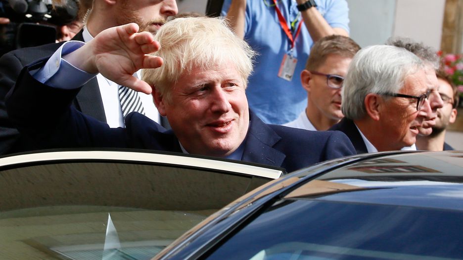 Brexit. Boris Johnson, premier Wielkiej Brytanii po spotkaniu w Luksemburgu