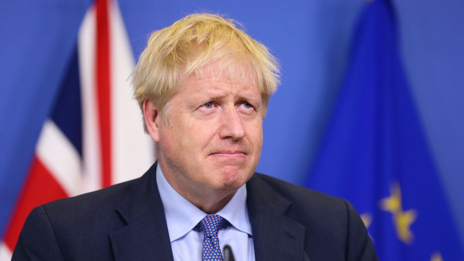 Brexit. Boris Johnson (premier Wielkiej Brytanii) podczas unijnego szczytu w Brukseli