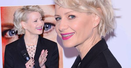 Małgorzata Kożuchowska na premierze serialu "Motyw" wyglądała prawie jak Pierwsza Dama. Pasuje jej taki styl?