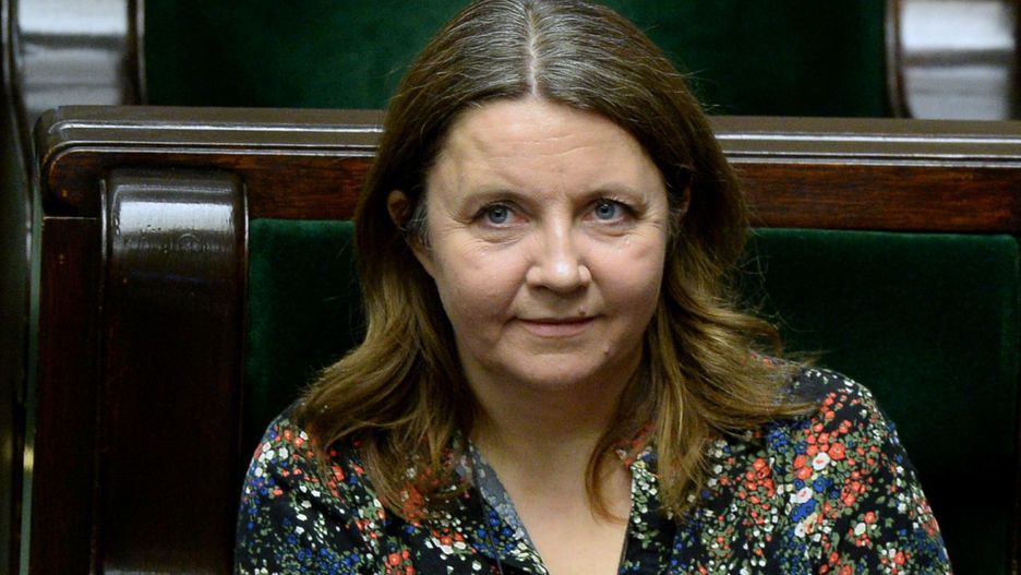 Joanna Lichocka podczas posiedzenia Sejmu