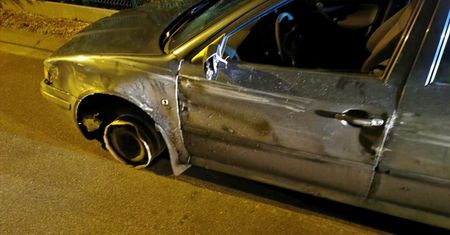 Oświęcim. Kierowca skody octavii jechał na samej feldze. Jego celem był sklep