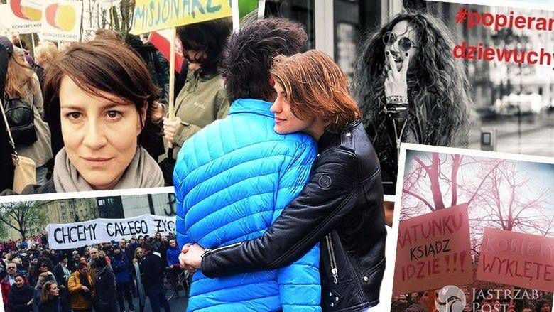 Gwiazdy na protestach przeciwko zaostrzeniu ustawy antyaborcyjnej
