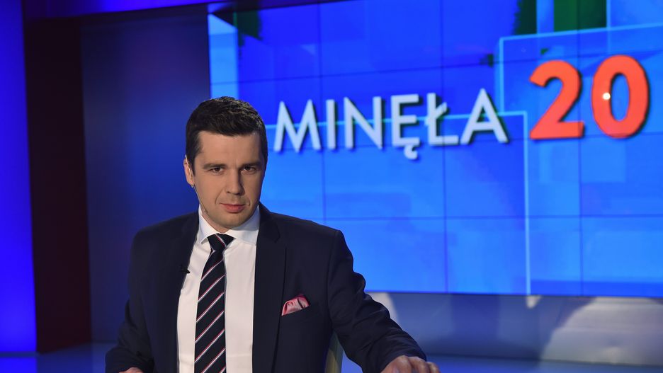 Michał Rachoń jest obecnie zawieszony w prowadzeniu programów "Woronicza 17" i "Minęła dwudziesta"