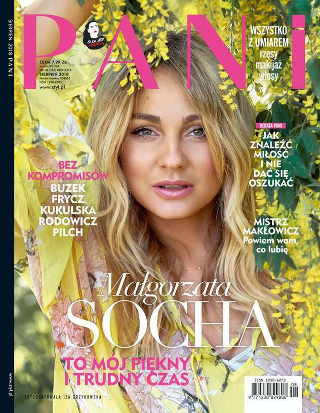 Małgorzata Socha na okładce PANI