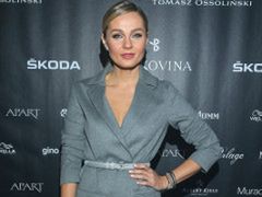 Małgorzata Socha na pokazie Tomasza Ossolińskiego