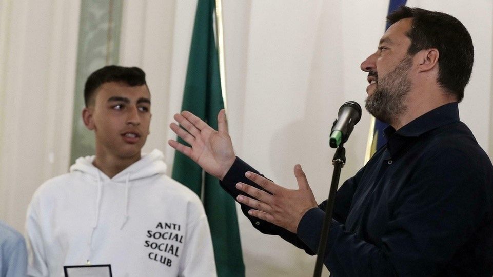 Matteo Salvini i Ramy Shehata