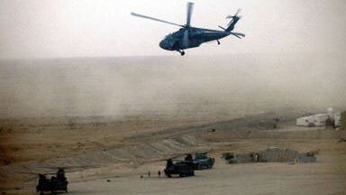 Amerykański Blackhawk w okolicach Karbali
