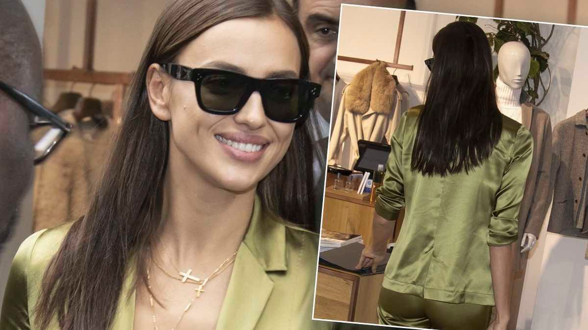 Irina Shayk w czarnym staniku na luksusowych zakupach! Gdy się odwróciła, paparazzi oniemieli z wrażenia