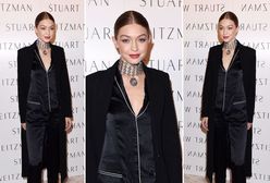 LOOK OF THE DAY: Gigi Hadid w satynowym kombinezonie Fleur du Mal