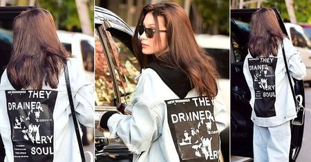 LOOK OF THE DAY: Bella Hadid w kurtce MISBHV
