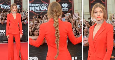 LOOK OF THE DAY: Gigi Hadid i męski szyk