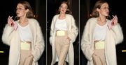 LOOK OF THE DAY: Gigi Hadid w beżowej stylizacji