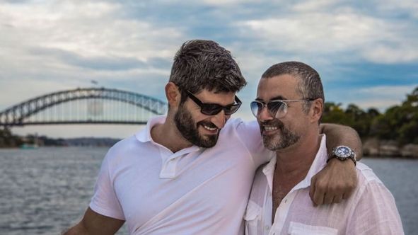 George Michael z partnerem