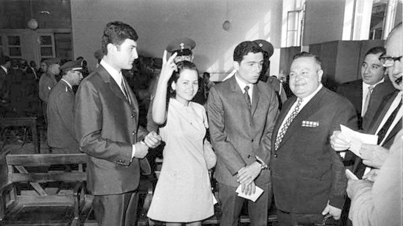 Lajla Chalid po uwolnieniu w 1970 r.