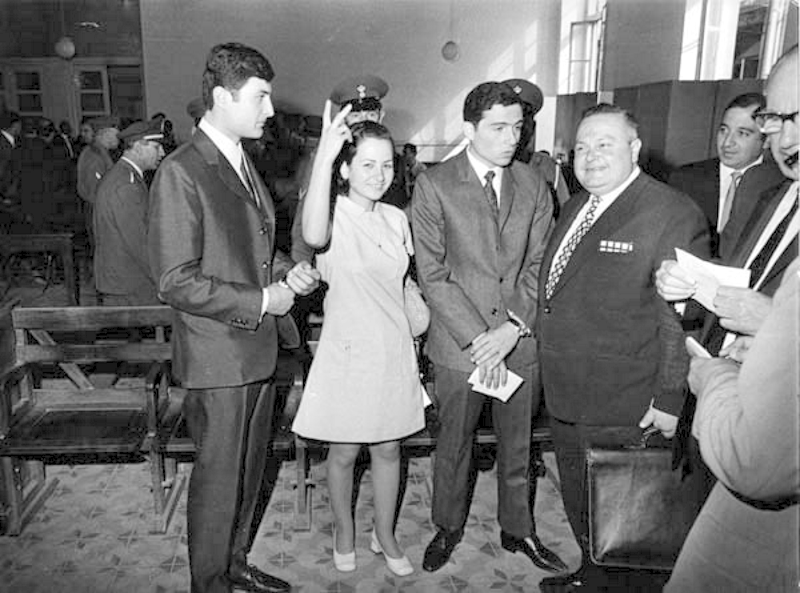 Lajla Chalid po uwolnieniu w 1970 r.