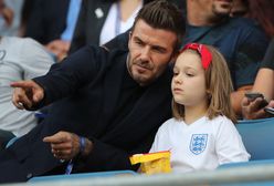 David Beckham zabrał córkę na mecz mistrzostw świata kobiet. Znów pocałował ją w usta