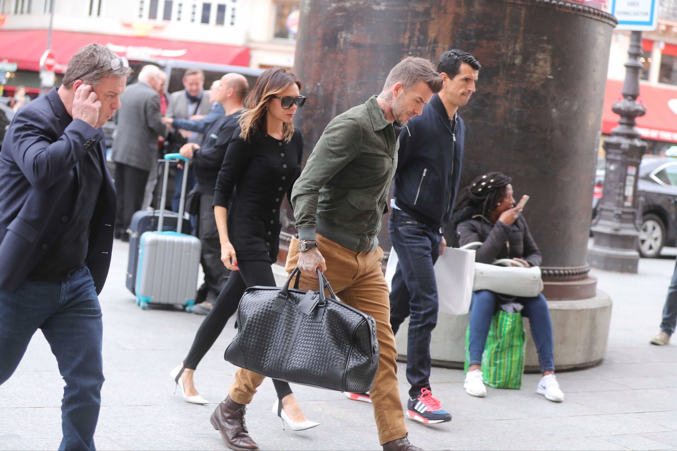 David Beckham z żoną w Paryżu