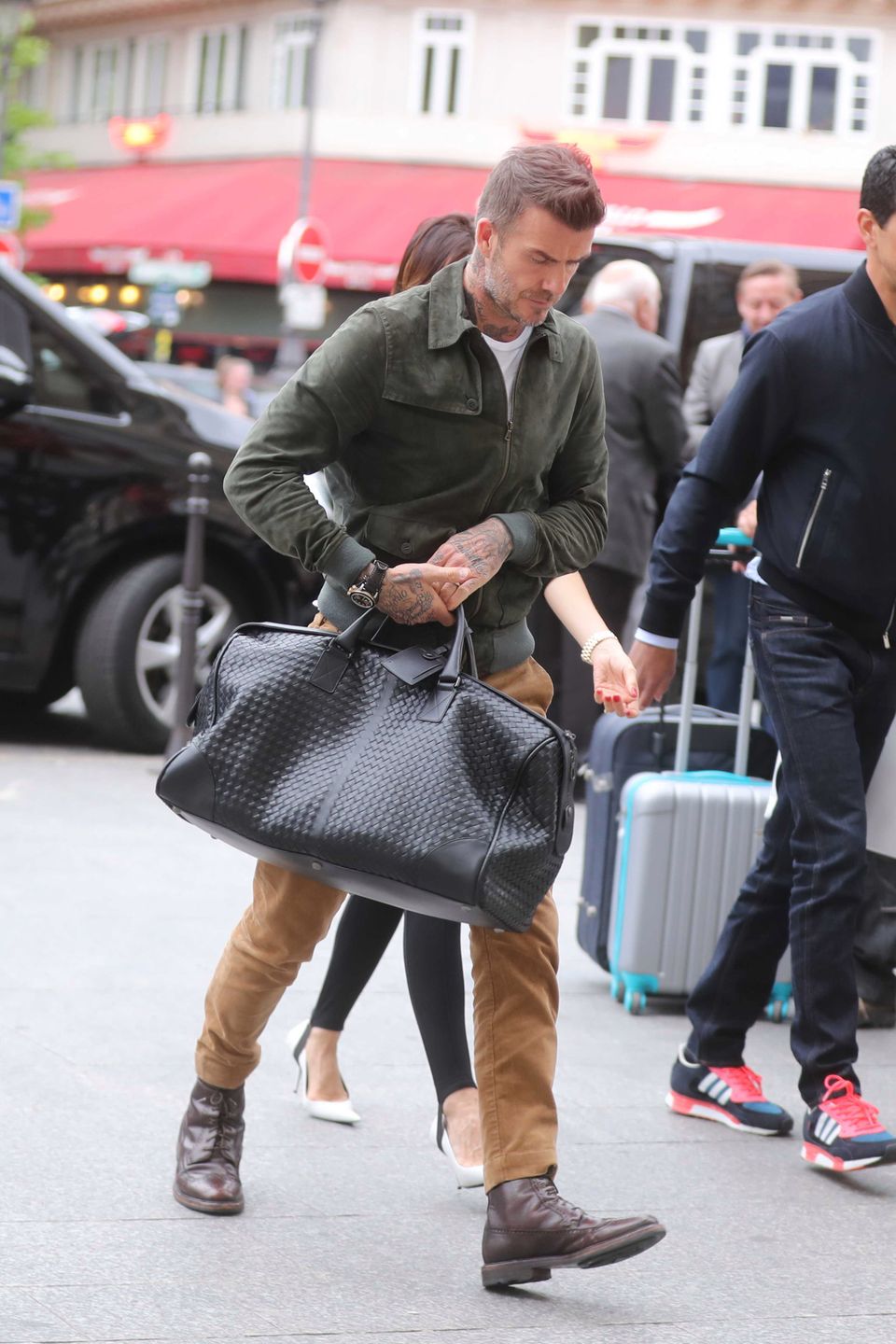 Stylowy David Beckham w Paryżu