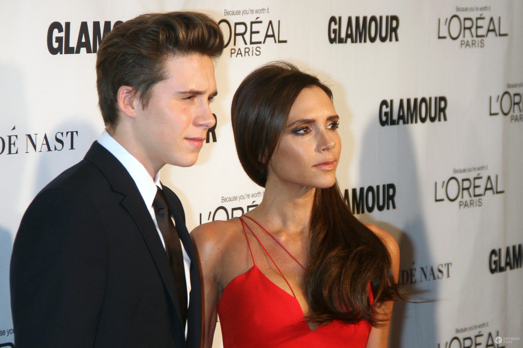 Brooklyn Beckham i Victoria Beckham (fot. ONS)