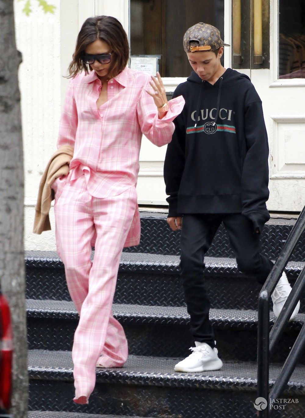 Victoria Beckham i Romeo Beckham w Nowym Jorku
