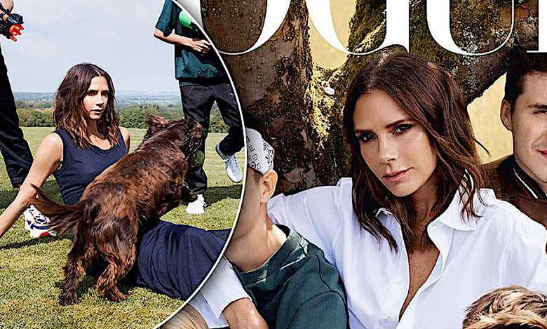 Okładka "Vogue'a" z Victorią Beckham i jej dziećmi to arcydzieło! Wystrojeni w DIORA wyglądają obłędnie!
