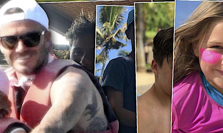 David Beckham, dzieci, Bali sesja