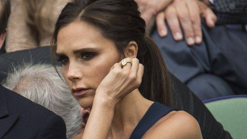 WIMBLEDON TENNIS CHAMPIONSHIPS 2014; Credit Image:   Picture Murray Sanders       06/07/2014
Wimbledon Men's Final
Novak Djokovic v Roger Federer
David and Victoria Beckham