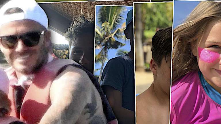 David Beckham, dzieci, Bali sesja