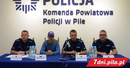 Jarek Hampel nagrał spot z pilską policją