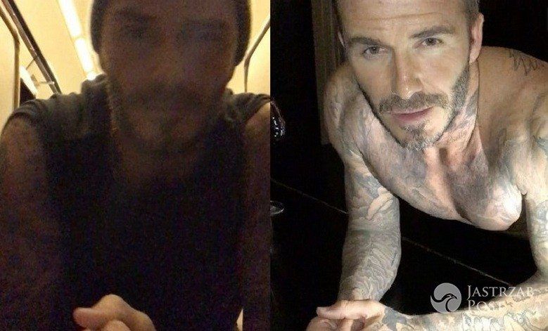 David Beckham rozebrał się