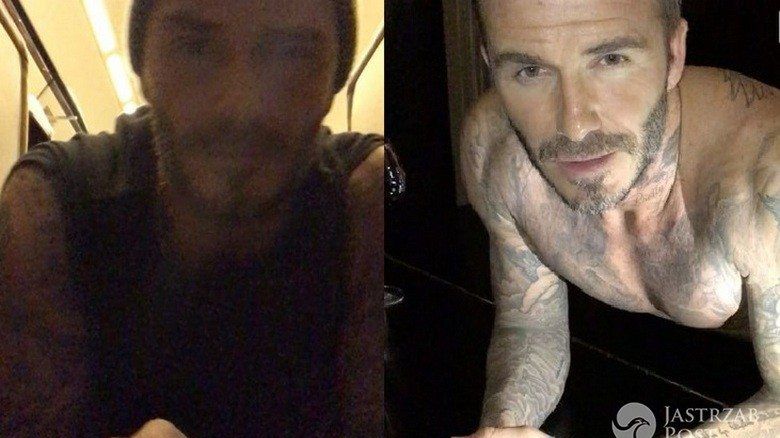 David Beckham rozebrał się