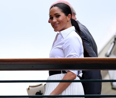 Księżna Meghan cała w bieli na Wimbledonie