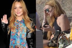 Lindsay Lohan w ciąży pali papierosy?