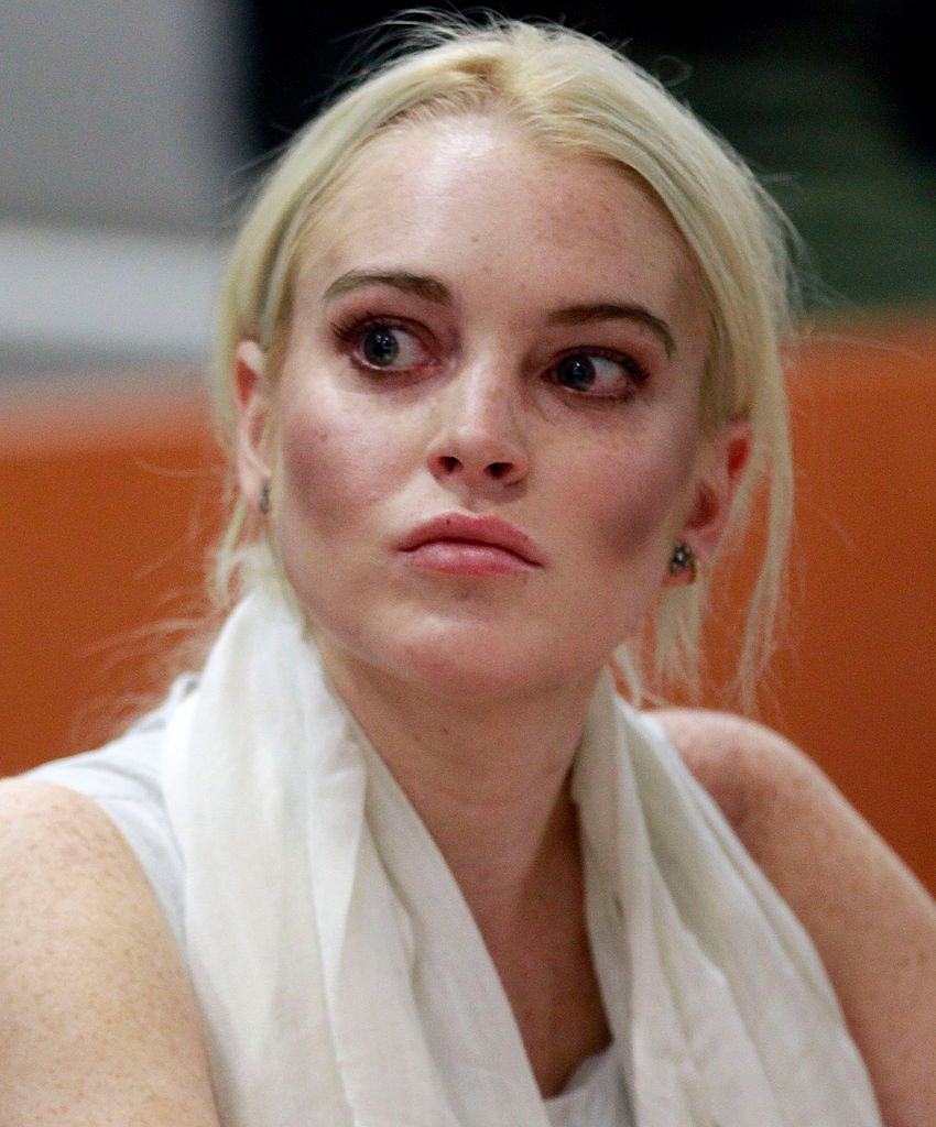 Lindsay Lohan na sali sądowej w 2007 r. 