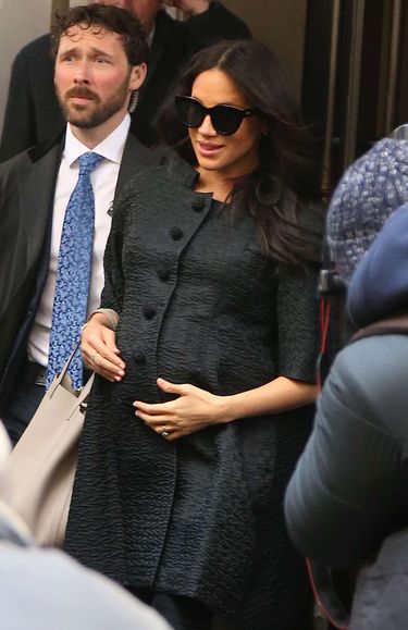 Meghan Markle w zaawansowanej ciąży i wysokich szpilkach